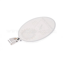 201 pendentifs en acier inoxydable&nbsp;STAS-T066-82P-01