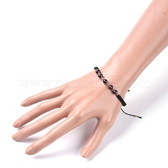 Bracciali di perline intrecciati con pietre preziose naturali regolabili&nbsp;BJEW-JB04599