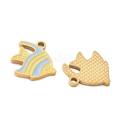 Pendentifs en acier inoxydable 304 émaillés&nbsp;SA-CBA7876-29G-09