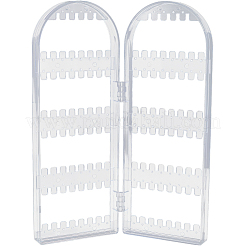 Klappbarer Ohrringständer aus Kunststoff mit 2 Klappplatte&nbsp;ODIS-WH0043-142B-02
