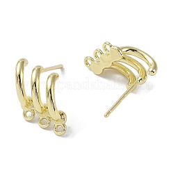 Fornituras de aretes de latón&nbsp;LS-KK-B087-08G