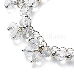 Ohrstecker mit Glasbrautperlen und mehrsträngigem Armband&nbsp;SJEW-JS01257