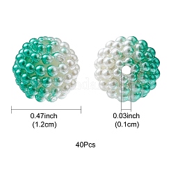 Perline acrilico perla imitato&nbsp;OACR-FS0001-42E