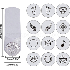 Eisen Metallstempel&nbsp;AJEW-BC0005-77D