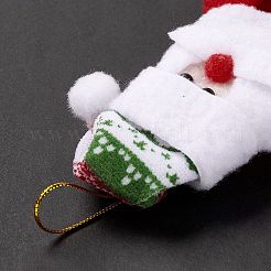Weihnachtsanhänger aus Vliesstoff&nbsp;LS-AJEW-P099-04