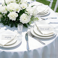 20 etiqueta acrílica para asiento de boda&nbsp;AJEW-BM0001-25
