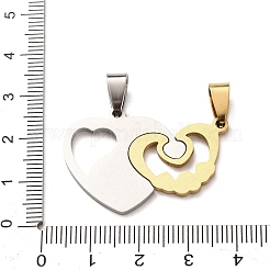 201 pendentifs fendus en acier inoxydable&nbsp;STAS-F368-06GP