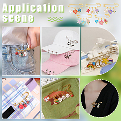 5 broche à épingle de sûreté en fer&nbsp;JEWB-PH01272
