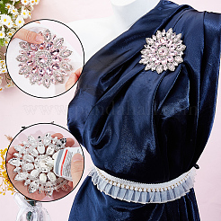 2 Stück Glas-Hotfix-Strass.&nbsp;DIY-GF0013-36A