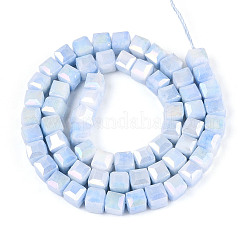 Anlaufschutz-Glasperlenstränge mit galvanischer Beschichtung&nbsp;GLAA-T025-6mm-10C