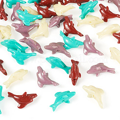 40 pz 4 colori perline intagliate di corallo sintetico&nbsp;CORA-TA0001-02