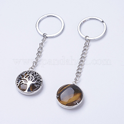 Natürliches Tigerauge keychain&nbsp;KEYC-E023-02I