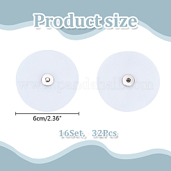 Messing Druckknöpfen Wechselteile für Druckknöpfe&nbsp;BUTT-WH0028-58