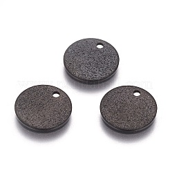 Strukturierte Anhänger aus 304 Edelstahl&nbsp;X-STAS-I098-01-15mm-B