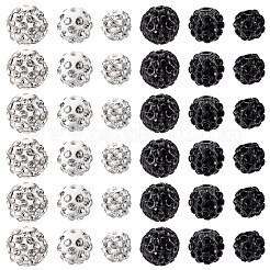 120 Stück 6 Stile Strass Pflaster Disco Ball Perlen&nbsp;RB-TA0001-14