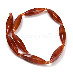 Chapelets de perles rouges en agate naturelle&nbsp;G-B178-D01-02