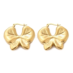 Boucles d'oreilles créoles en acier inoxydable 304&nbsp;EJEW-V016-11G-02