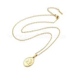 Colliers pendentifs en acier inoxydable 304 pour femmes&nbsp;STAS-S124-01G-02