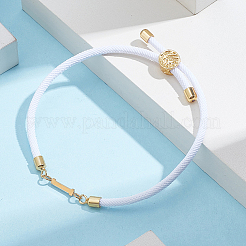 1 braccialetti scorrevoli in cordino di nylon regolabile per donna&nbsp;BJEW-LP0001-33I-G