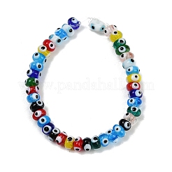 Fatti a mano in vetro murano male occhio fili di perline&nbsp;LAMP-A007-02A-06