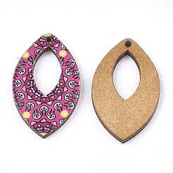 Pendentifs en tilleul imprimé&nbsp;WOOD-S045-009D