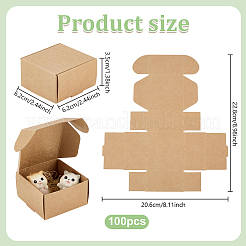 Packung aus Kraftpapier&nbsp;CON-WH0036-01