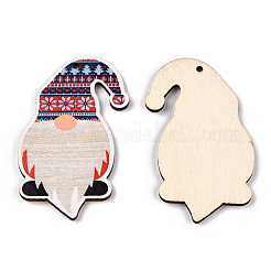Colgantes grandes de madera impresos de una sola cara de navidad&nbsp;WOOD-H102-01G