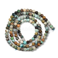Natur hubei türkisfarbenen Perlen Stränge&nbsp;G-L628-B02-3mm-02