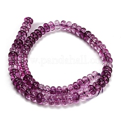Colliers de perles de verre teintées imitant les pierres précieuses&nbsp;GL-Z001-03A-05