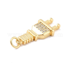 Pendenti ecologici in ottone con micro pavé di zirconi&nbsp;KK-K268-16G