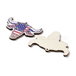 Pendentifs en bois peint au pistolet&nbsp;WOOD-D028-01B