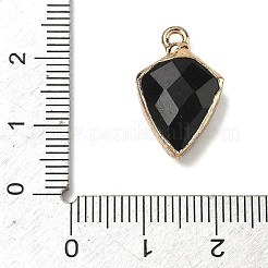 Anhänger aus natürlichem schwarzem Onyx (gefärbt und erhitzt)&nbsp;G-K422-01G-07
