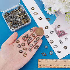 144 pièce 24 styles de cabochons en alliage pour strass&nbsp;FIND-PH0028-92