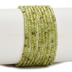 Natürlichen Peridot Perlen Stränge&nbsp;G-A322-A07-2mm