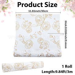 Revestimiento antideslizante de EVA con estampado de flores para estantes&nbsp;AJEW-WH20018-261B