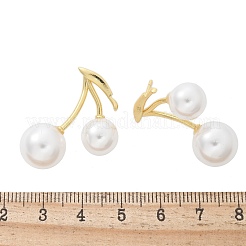 Pendientes de latón con forma de cereza&nbsp;EJEW-R016-12G