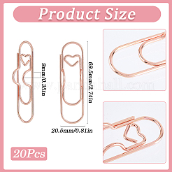 208 pince à stylo en acier au carbone pour carnet de notes et scrapbooking&nbsp;FIND-SP0003-01RG