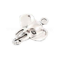 Pendentifs d'éléphant en alliage de style tibétain&nbsp;TIBEP-1478-AS-LF