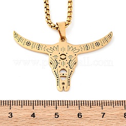 201 collane con ciondolo in acciaio inossidabile&nbsp;NJEW-C066-17G