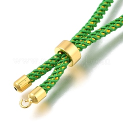 Fabrication de bracelet coulissant en cordon de coton tressé&nbsp;MAK-R001-01G-25