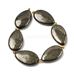 Fili di perline di pirite naturale&nbsp;G-Z131-B01-02