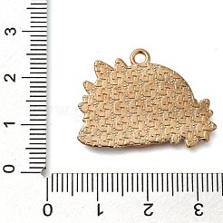 Anhänger aus Emaille mit Tiermotiv und Blumen&nbsp;ENAM-Q508-01D