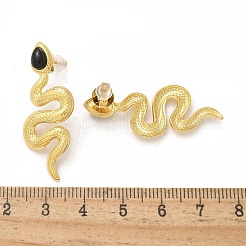 Orecchini a bottone in acciaio inossidabile 304&nbsp;EJEW-C137-05C-G