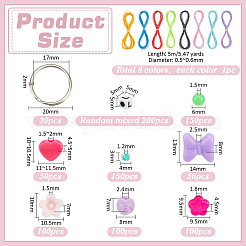 Kits de recherche de bijoux bricolage&nbsp;DIY-PH0033-92