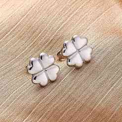 Pendientes de botón de acero inoxidable 304&nbsp;EJEW-Z098-06P