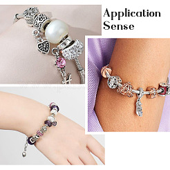 9 Stück 3 Stil Messing Armbänder im europäischen Stil machen&nbsp;AJEW-YS0001-01