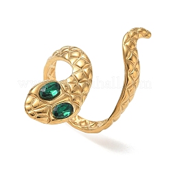 Anillos abiertos de acero inoxidable 304 con circonita cúbica&nbsp;SA-CBAF5A1-04G