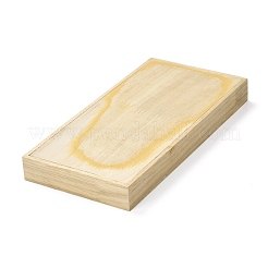 La collana di gioielli in legno rettangolare mostra i vassoi&nbsp;NDIS-K003-01B