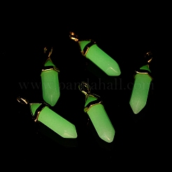 Pendenti a punta in vetro luminoso/bagliore&nbsp;GLAA-K058-01G-02
