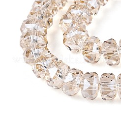 Chapelets de perles en verre transparent électrolytique&nbsp;EGLA-N022-05B-C09